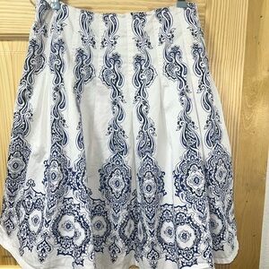 Jones New York Pleated A-Line Skirt